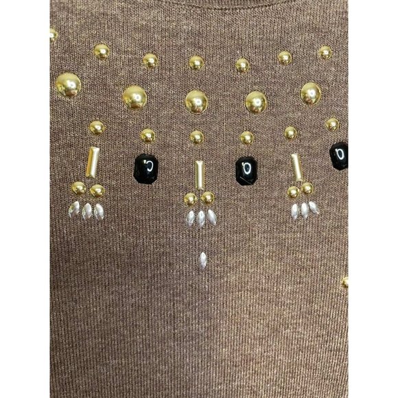 Rafaella Women's Top with Stud Detailing LARGE (4411) - Picture 2 of 4